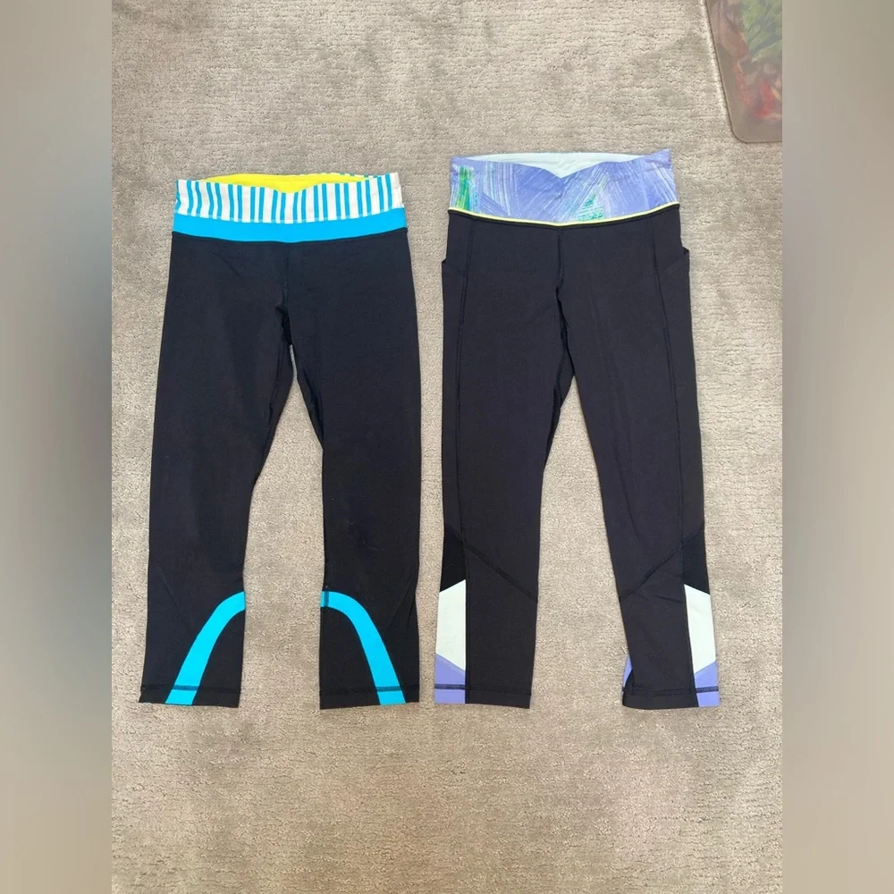 2 for 1 Lululemon Size 4 Leggings Bundle - Picture 3 of 15